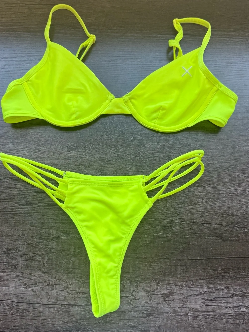 Boutine la neon yellow bikini sz s